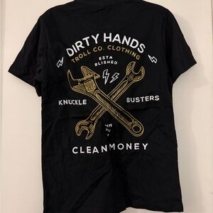 Dirty Hands Clean Money Black Short Sleeve Tee